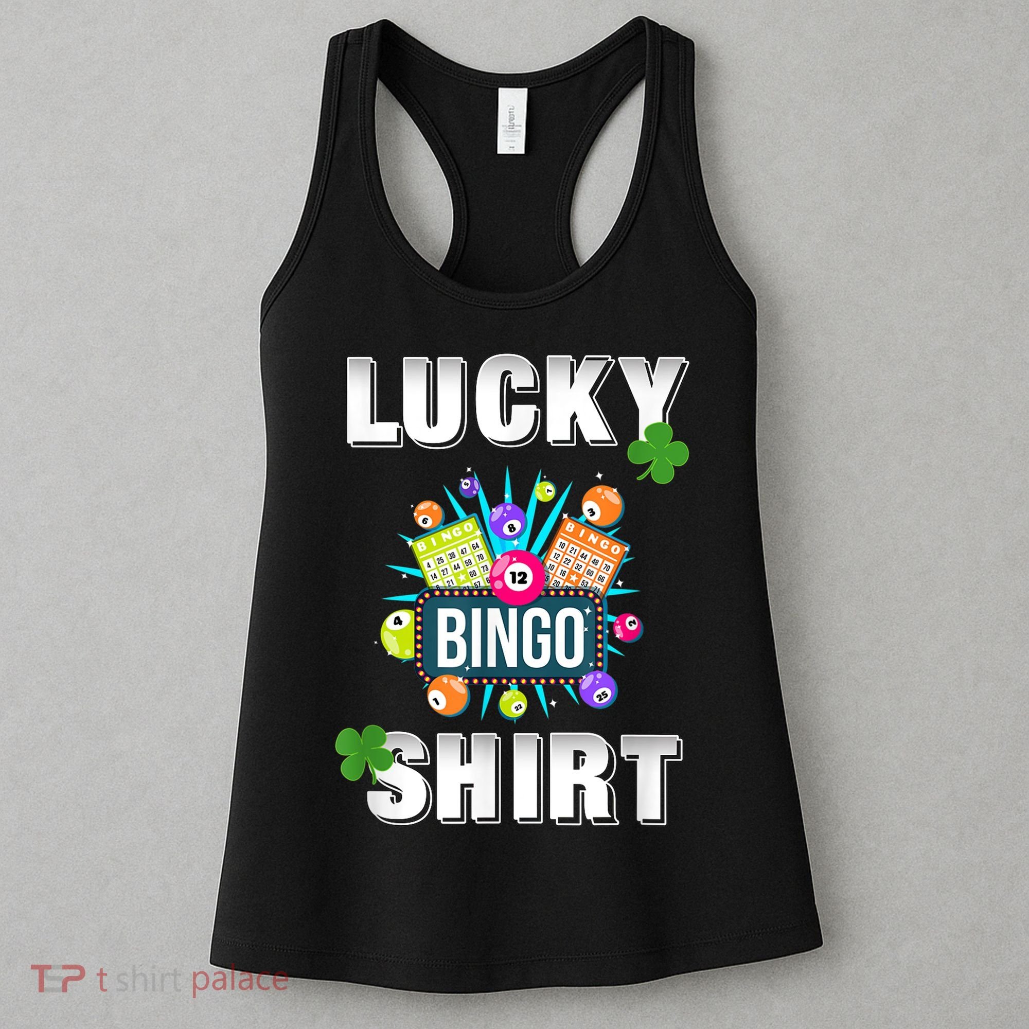 Lucky Bingo, Gambling Fun Bingo Lover T, Dk Women's Tank Top