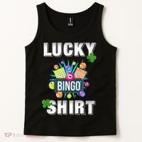 Lucky Bingo, Gambling Fun Bingo Lover T, Dk Tank Top thumb 2