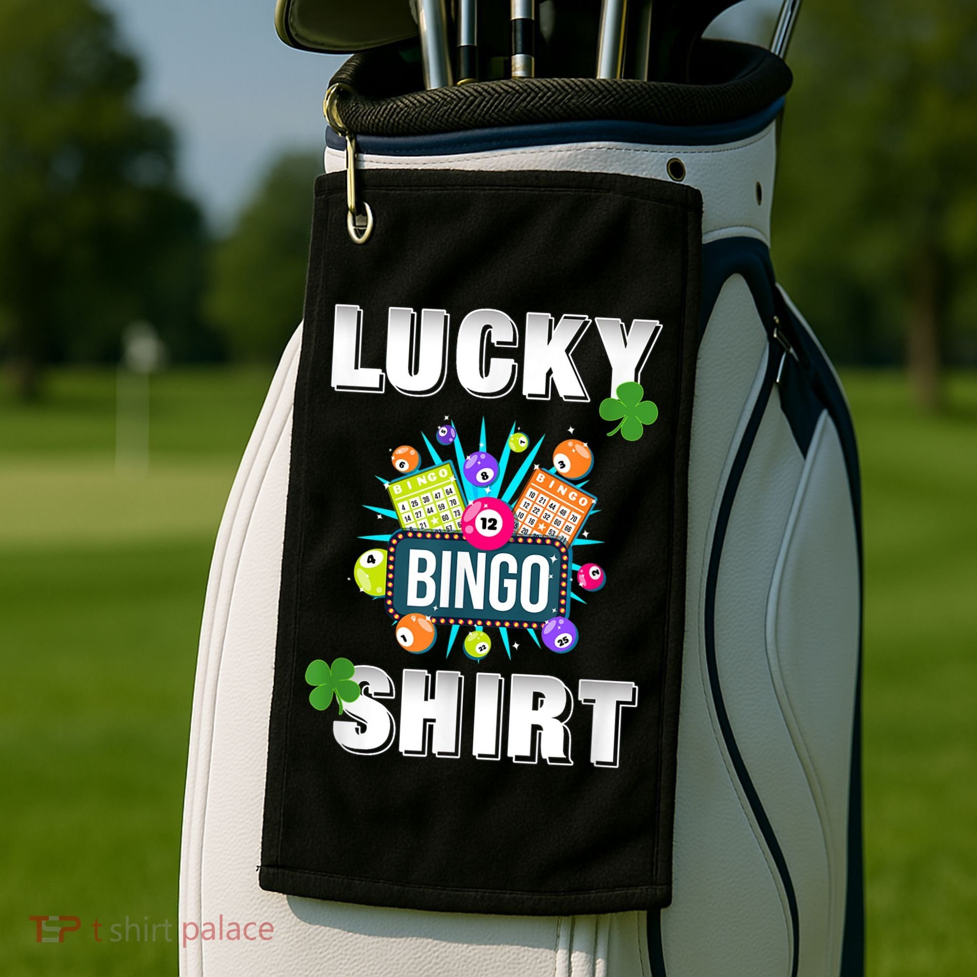 Lucky Bingo, Gambling Fun Bingo Lover T, Dk Golf Towel