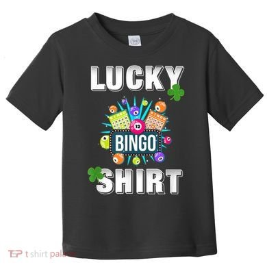 Lucky Bingo, Gambling Fun Bingo Lover T, Dk Toddler T-Shirt