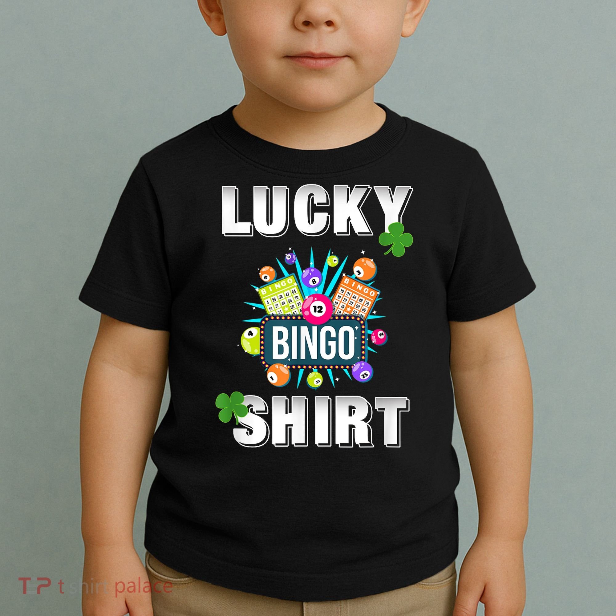 Lucky Bingo, Gambling Fun Bingo Lover T, Dk Toddler T-Shirt