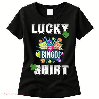 Lucky Bingo, Gambling Fun Bingo Lover T, Dk Women's T-Shirt