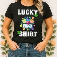 Lucky Bingo, Gambling Fun Bingo Lover T, Dk Women's T-Shirt thumb 2