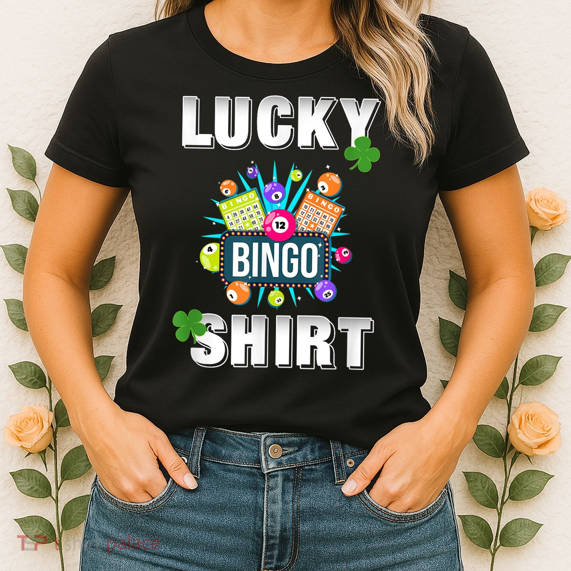Lucky Bingo, Gambling Fun Bingo Lover T, Dk Women's T-Shirt