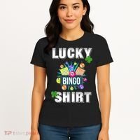 Lucky Bingo, Gambling Fun Bingo Lover T, Dk Women's T-Shirt thumb 4