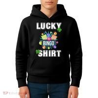 Lucky Bingo, Gambling Fun Bingo Lover T, Dk Kids Hoodie thumb 4