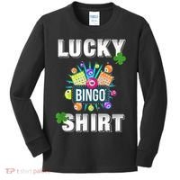 Lucky Bingo, Gambling Fun Bingo Lover T, Dk Kids Long Sleeve Shirt thumb 0