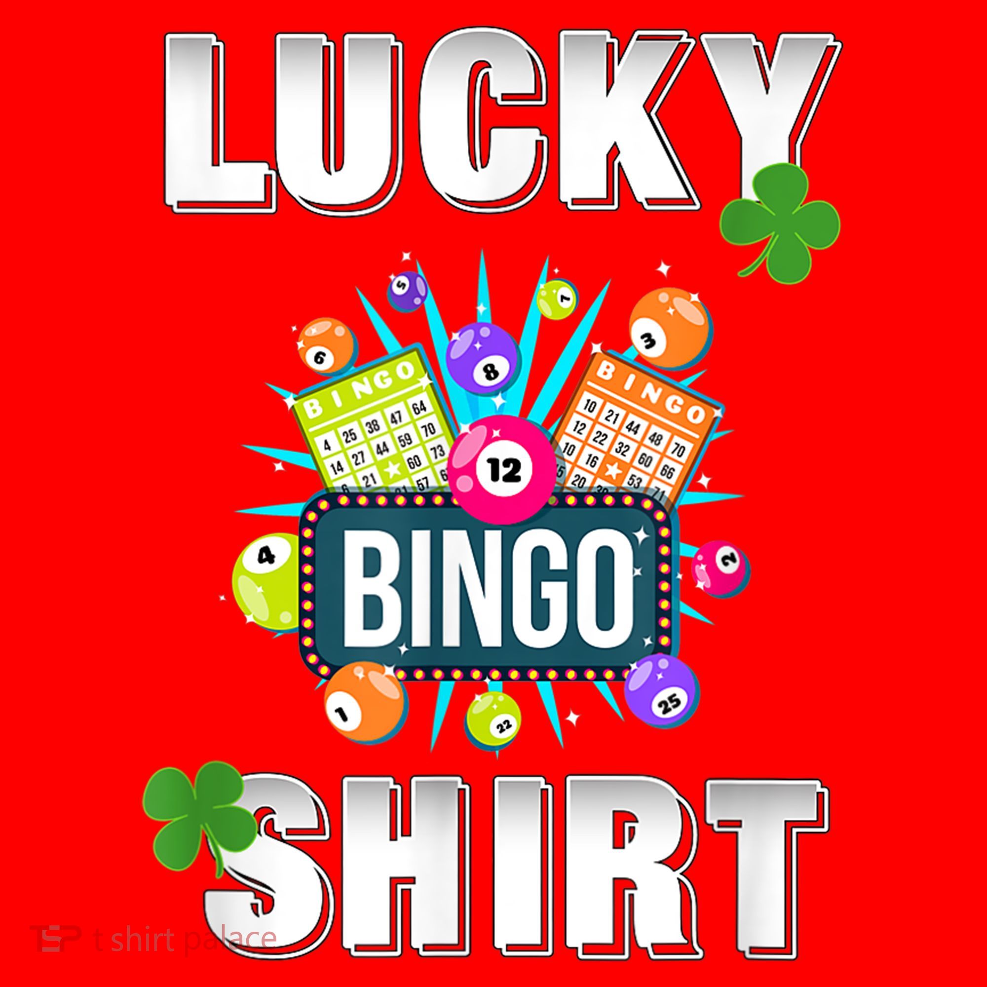 Lucky Bingo, Gambling Fun Bingo Lover T, Dk Santa Hat