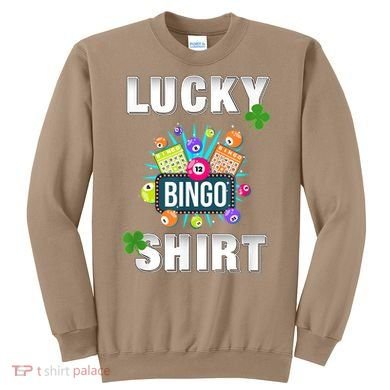 Lucky Bingo, Gambling Fun Bingo Lover T, Dk Sweatshirt