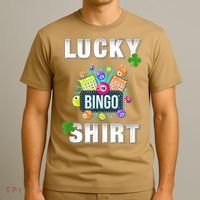 Lucky Bingo, Gambling Fun Bingo Lover T, Dk T-Shirt thumb 3