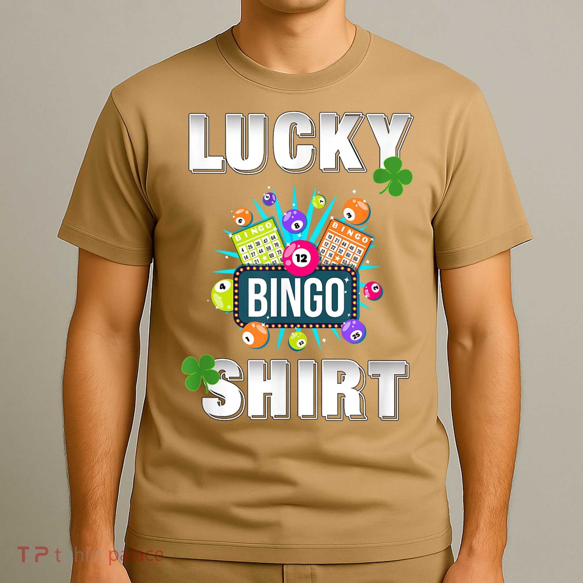 Lucky Bingo, Gambling Fun Bingo Lover T, Dk T-Shirt