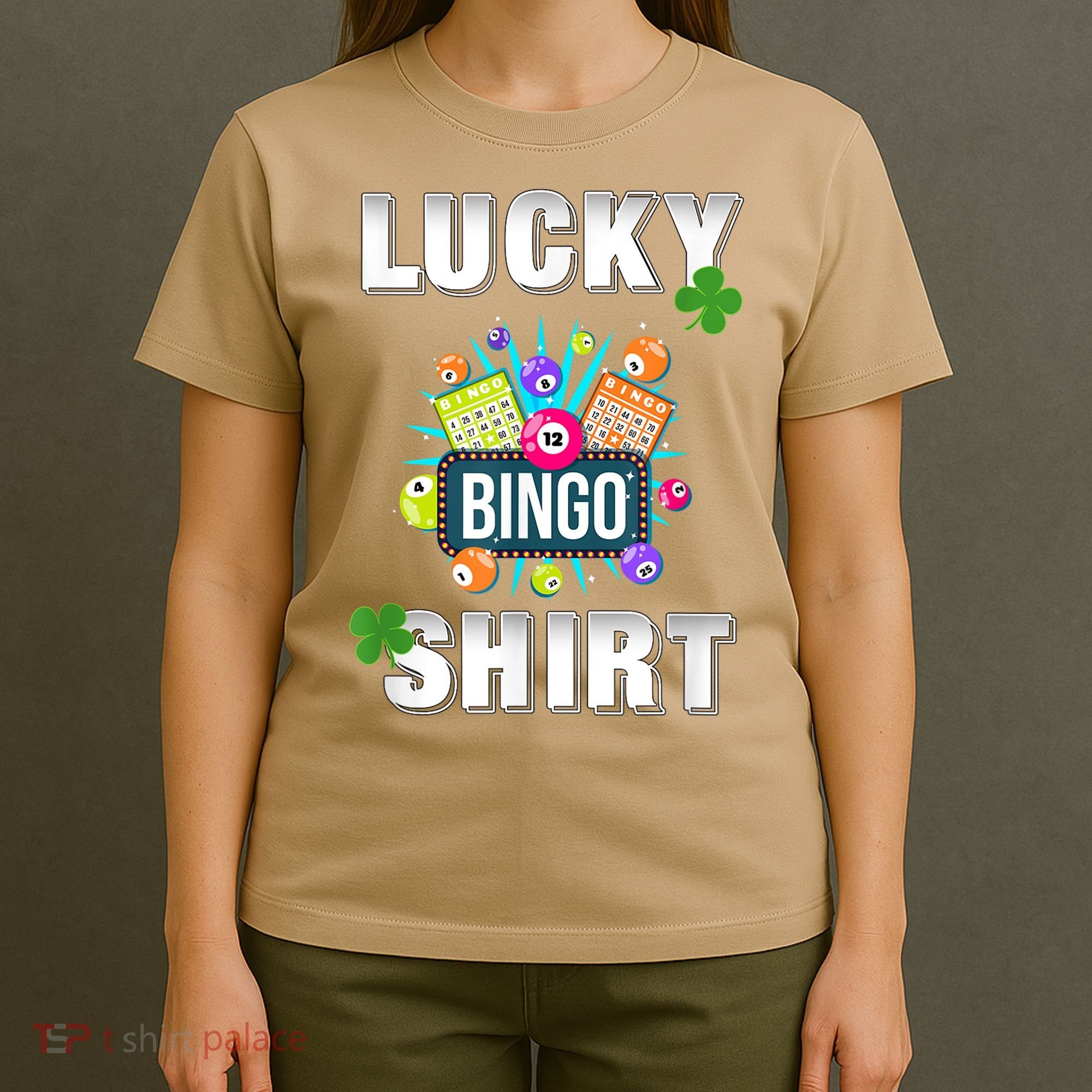 Lucky Bingo, Gambling Fun Bingo Lover T, Dk T-Shirt
