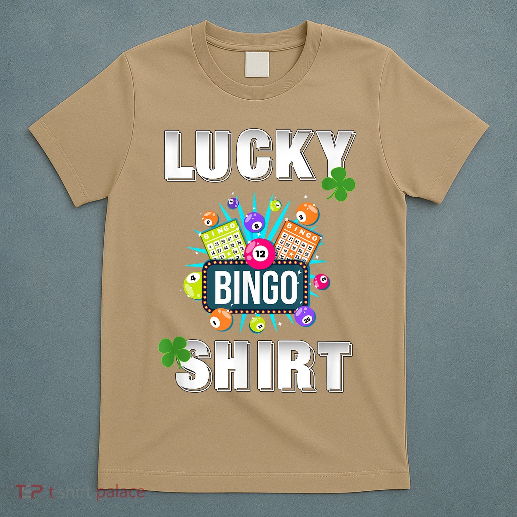 Lucky Bingo, Gambling Fun Bingo Lover T, Dk T-Shirt