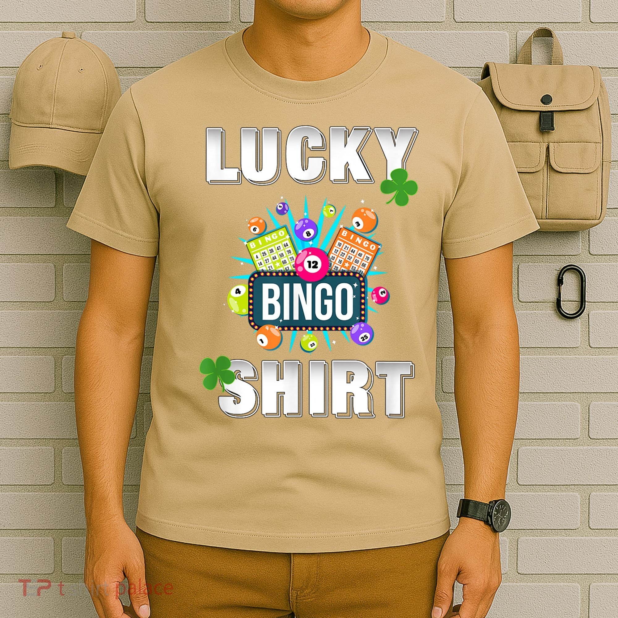 Lucky Bingo, Gambling Fun Bingo Lover T, Dk T-Shirt