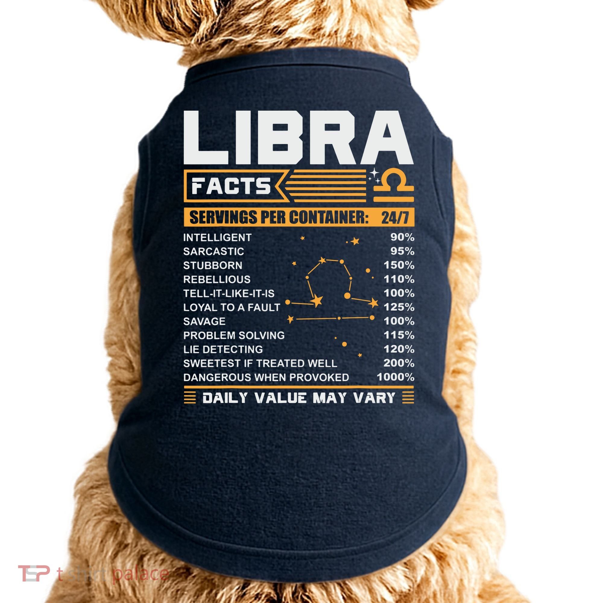 Libra Birthday Gifts Libra Facts Funny Doggie Tank