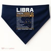Libra Birthday Gifts Libra Facts Funny USA-Made Doggie Bandana thumb 0