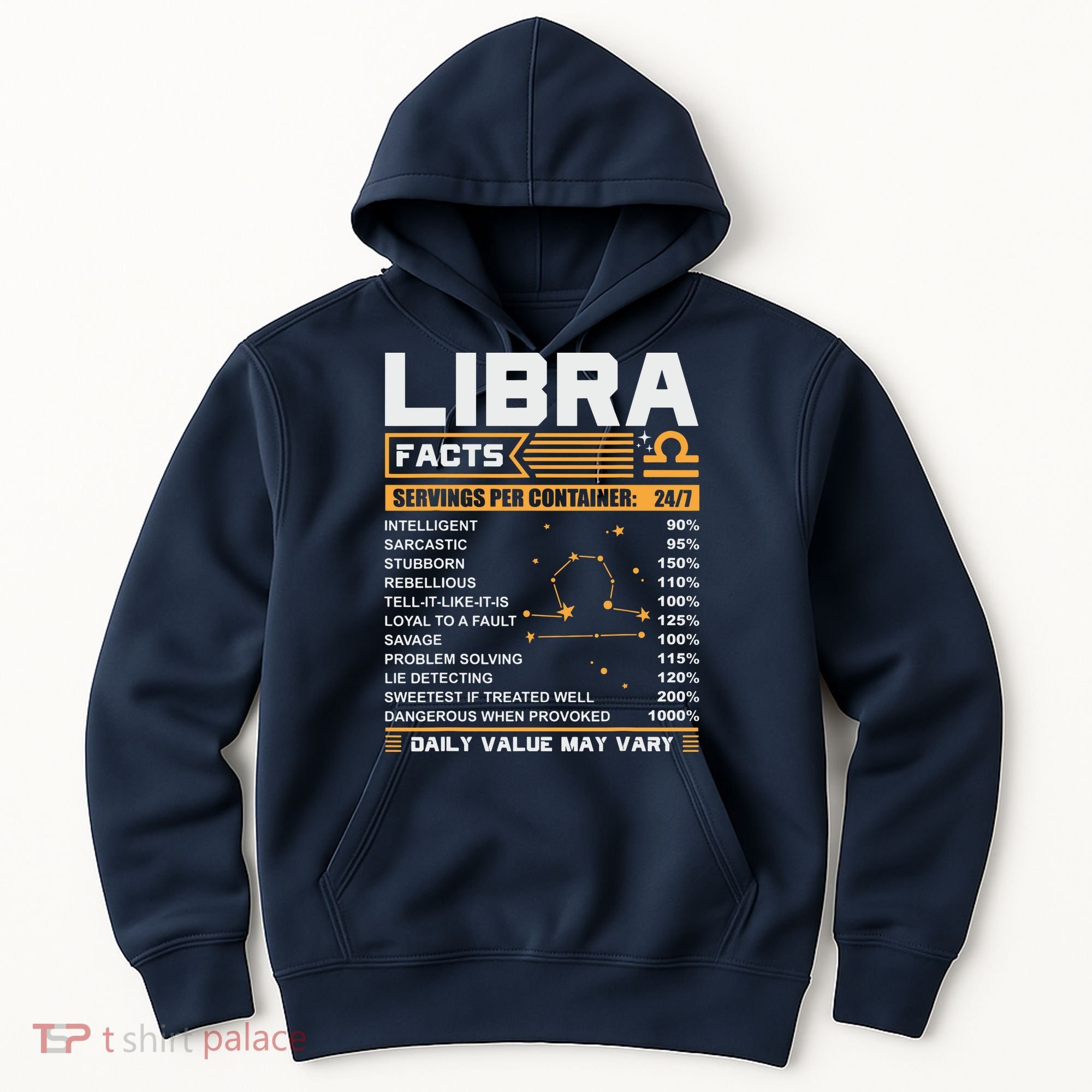 Libra Birthday Gifts Libra Facts Funny Hoodie