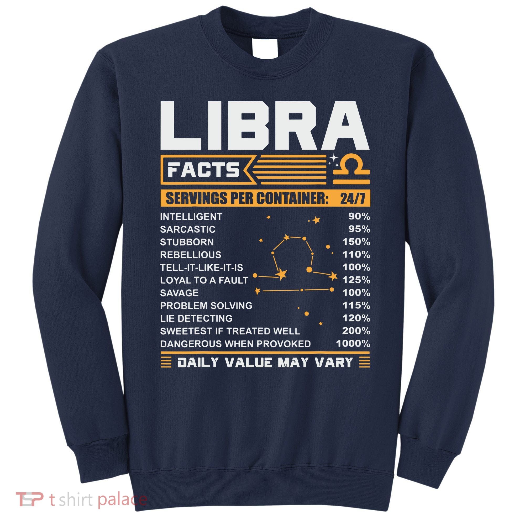 Libra Birthday Gifts Libra Facts Funny Sweatshirt
