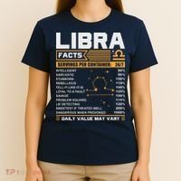 Libra Birthday Gifts Libra Facts Funny T-Shirt thumb 4