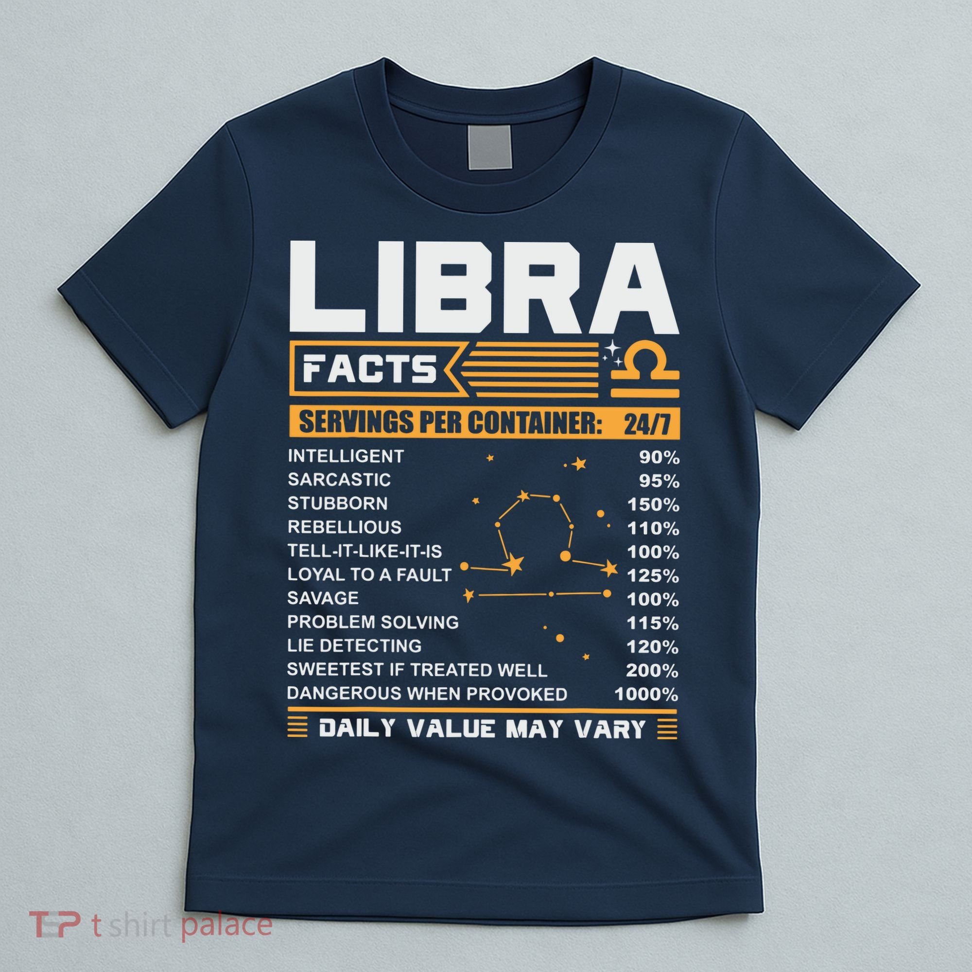 Libra Birthday Gifts Libra Facts Funny T-Shirt