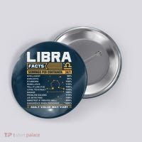 Libra Birthday Gifts Libra Facts Funny Button thumb 0