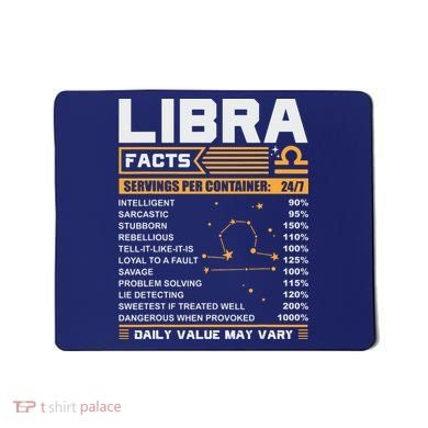 Libra Birthday Gifts Libra Facts Funny Mousepad