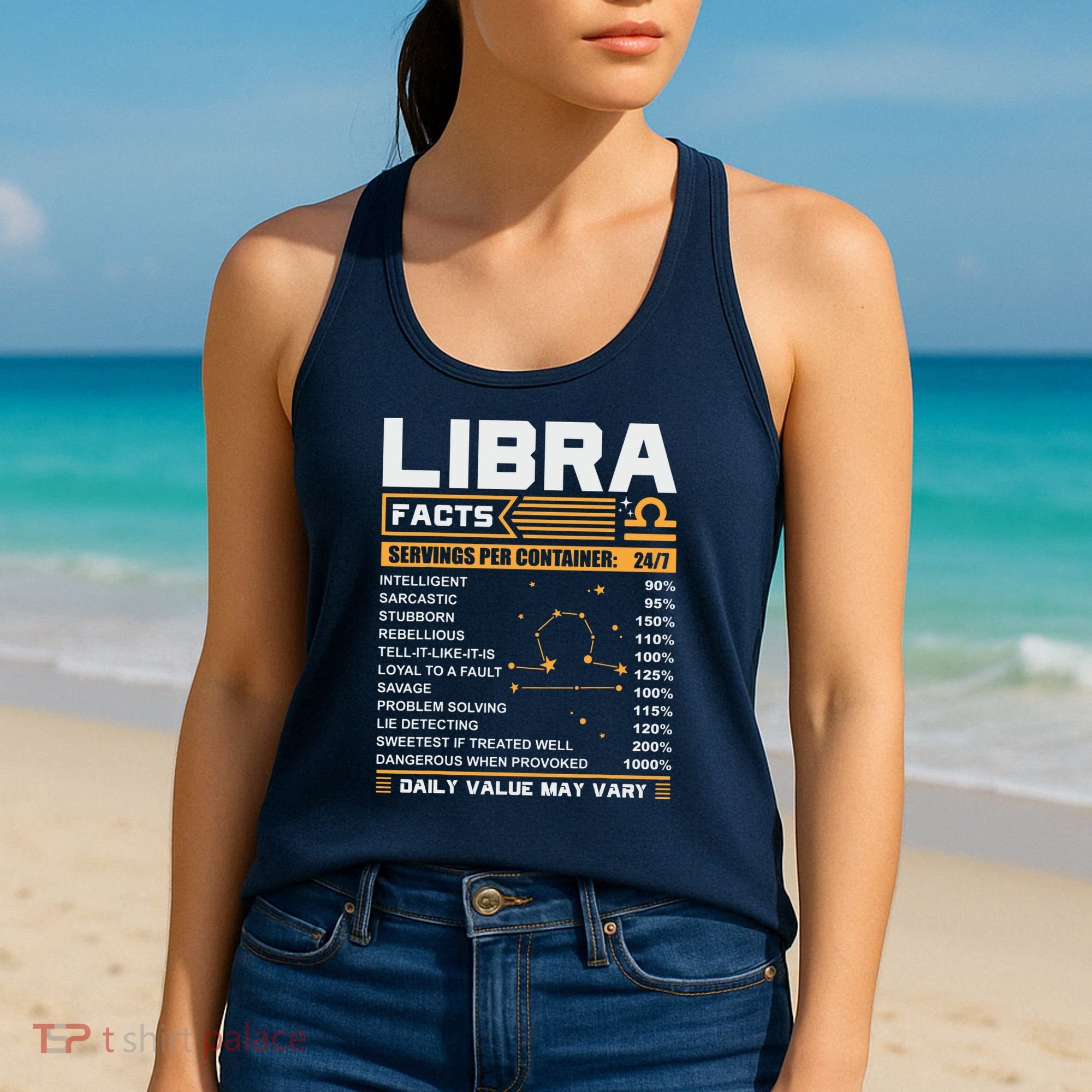 Libra Birthday Gifts Libra Facts Funny Women's Tank Top