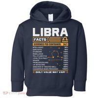 Libra Birthday Gifts Libra Facts Funny Toddler Hoodie thumb 0