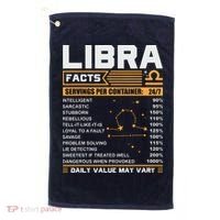 Libra Birthday Gifts Libra Facts Funny Golf Towel thumb 0