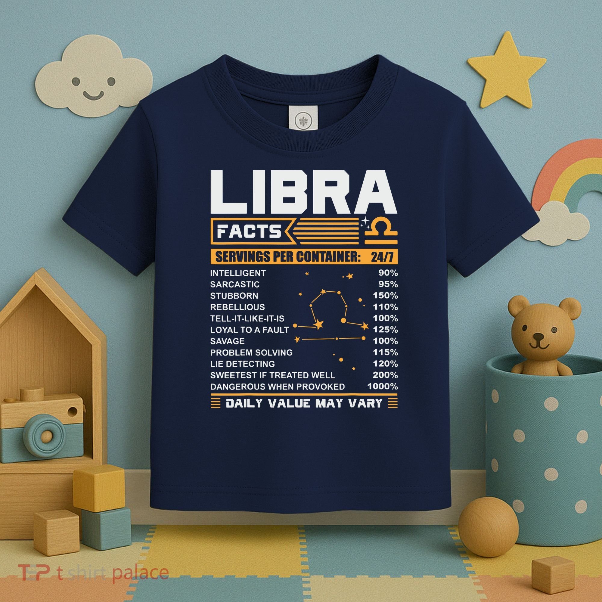 Libra Birthday Gifts Libra Facts Funny Toddler T-Shirt
