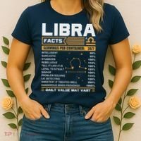 Libra Birthday Gifts Libra Facts Funny Women's T-Shirt thumb 2