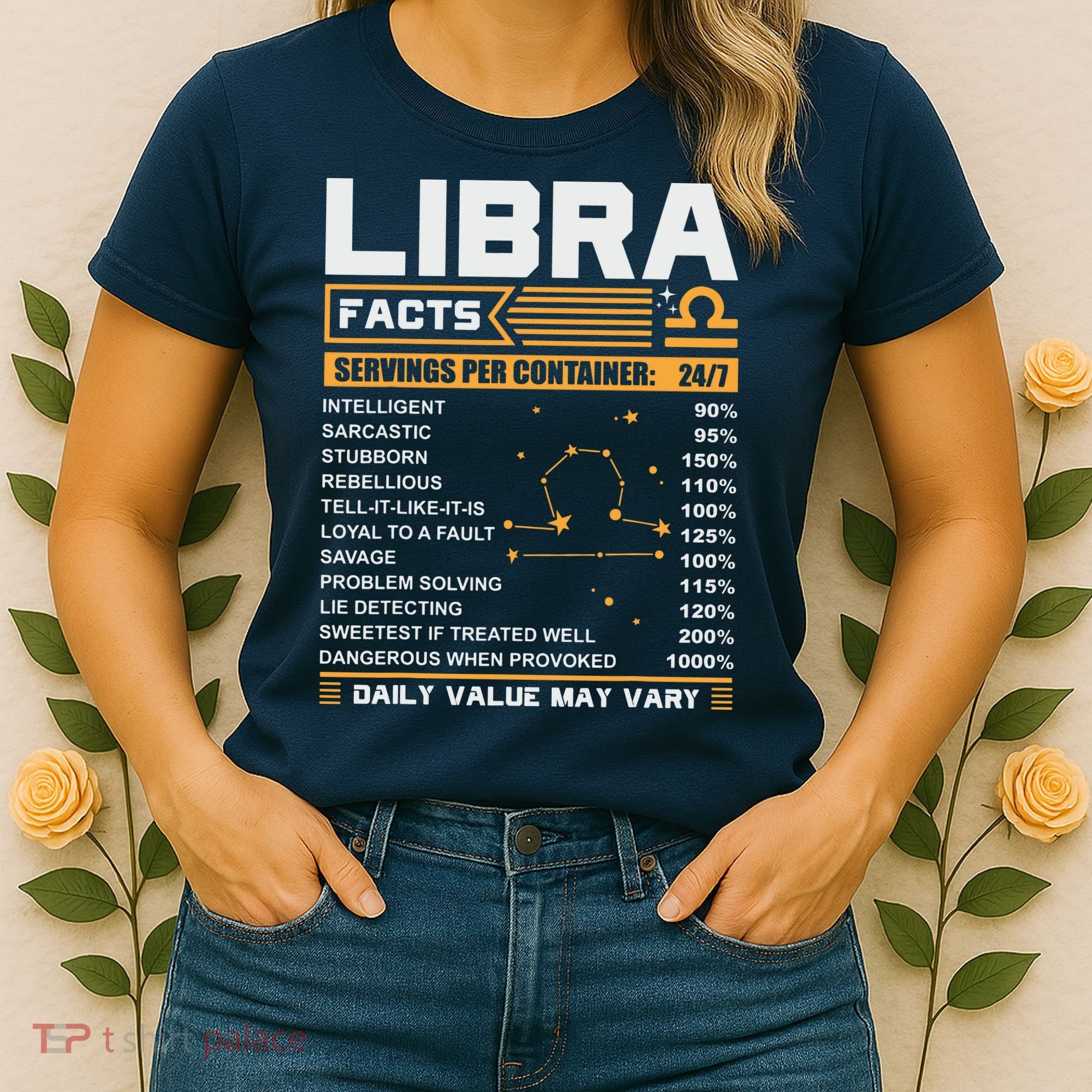 Libra Birthday Gifts Libra Facts Funny Women's T-Shirt