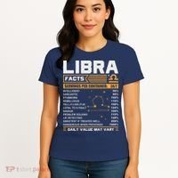 Libra Birthday Gifts Libra Facts Funny Women's T-Shirt thumb 4