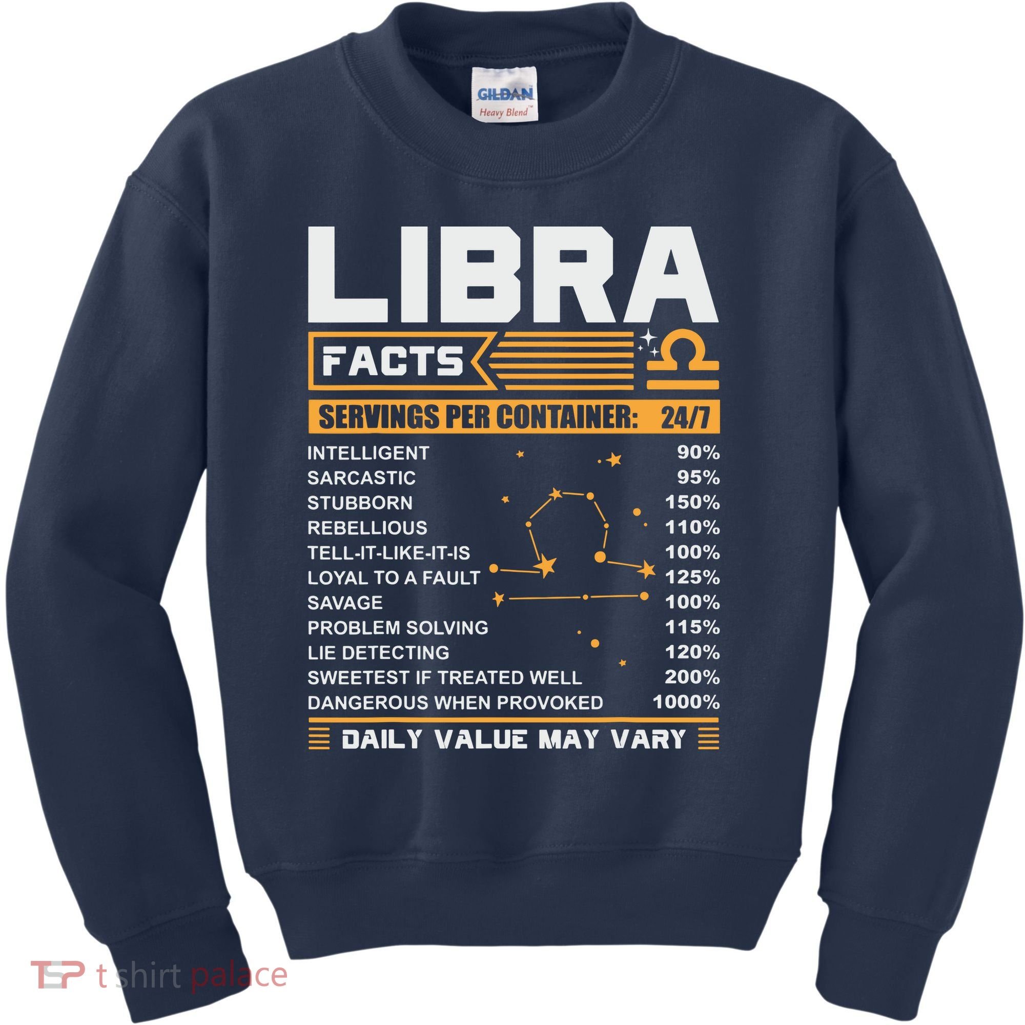 Libra Birthday Gifts Libra Facts Funny Kids Sweatshirt