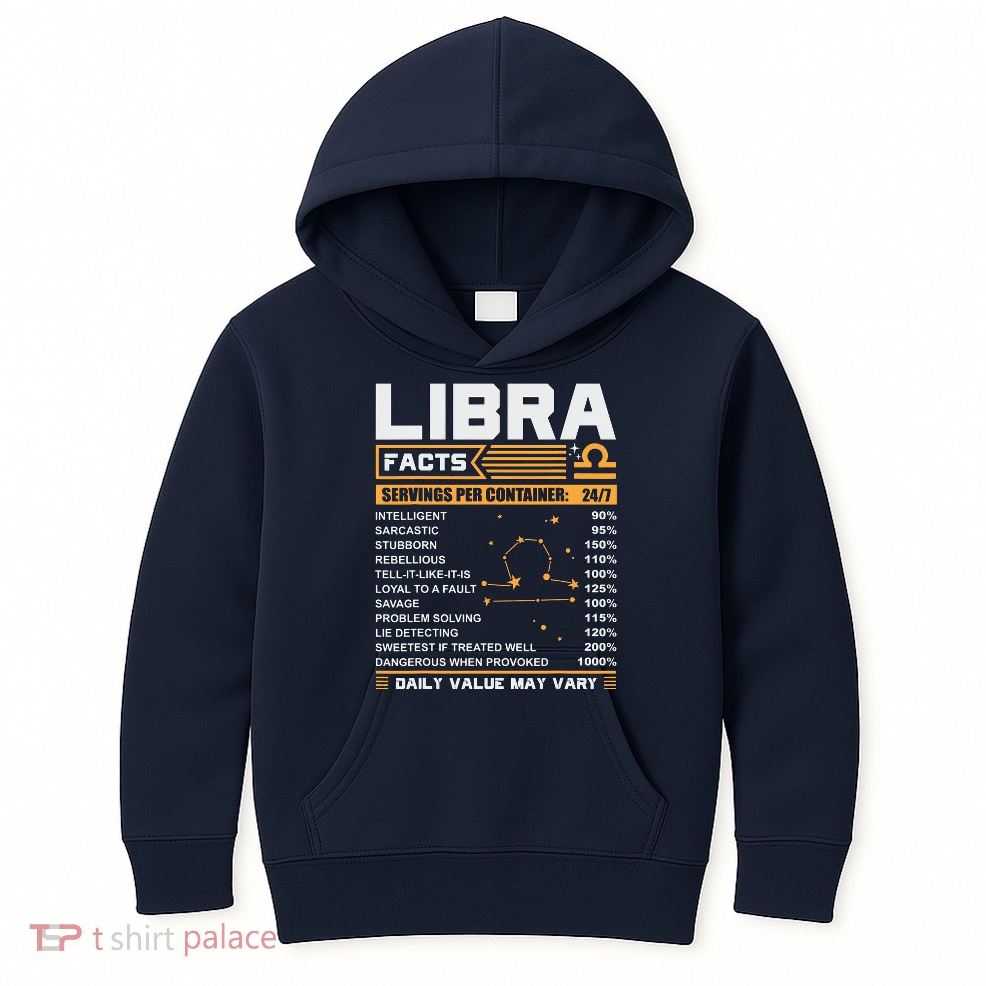 Libra Birthday Gifts Libra Facts Funny Kids Hoodie