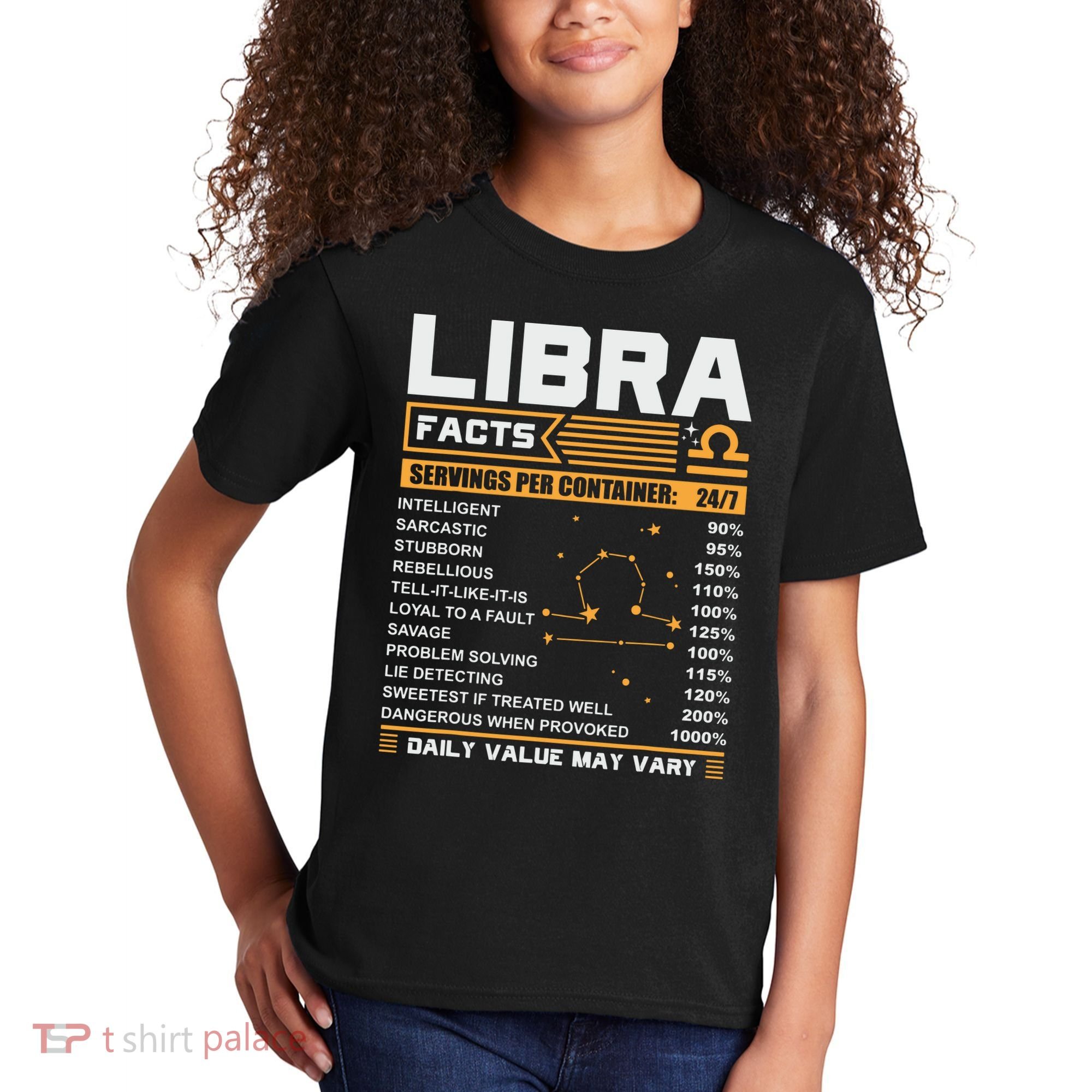 Libra Birthday Gifts Libra Facts Funny Kids T-Shirt