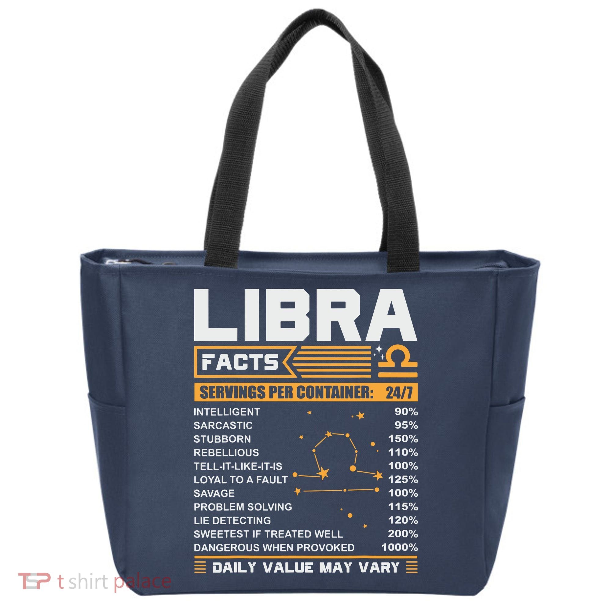 Libra Birthday Gifts Libra Facts Funny Tote Bag
