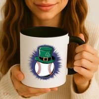 Leprechaun Baseball Hat St PatrickS Day Sports Fans Gift Coffee Mug thumb 3