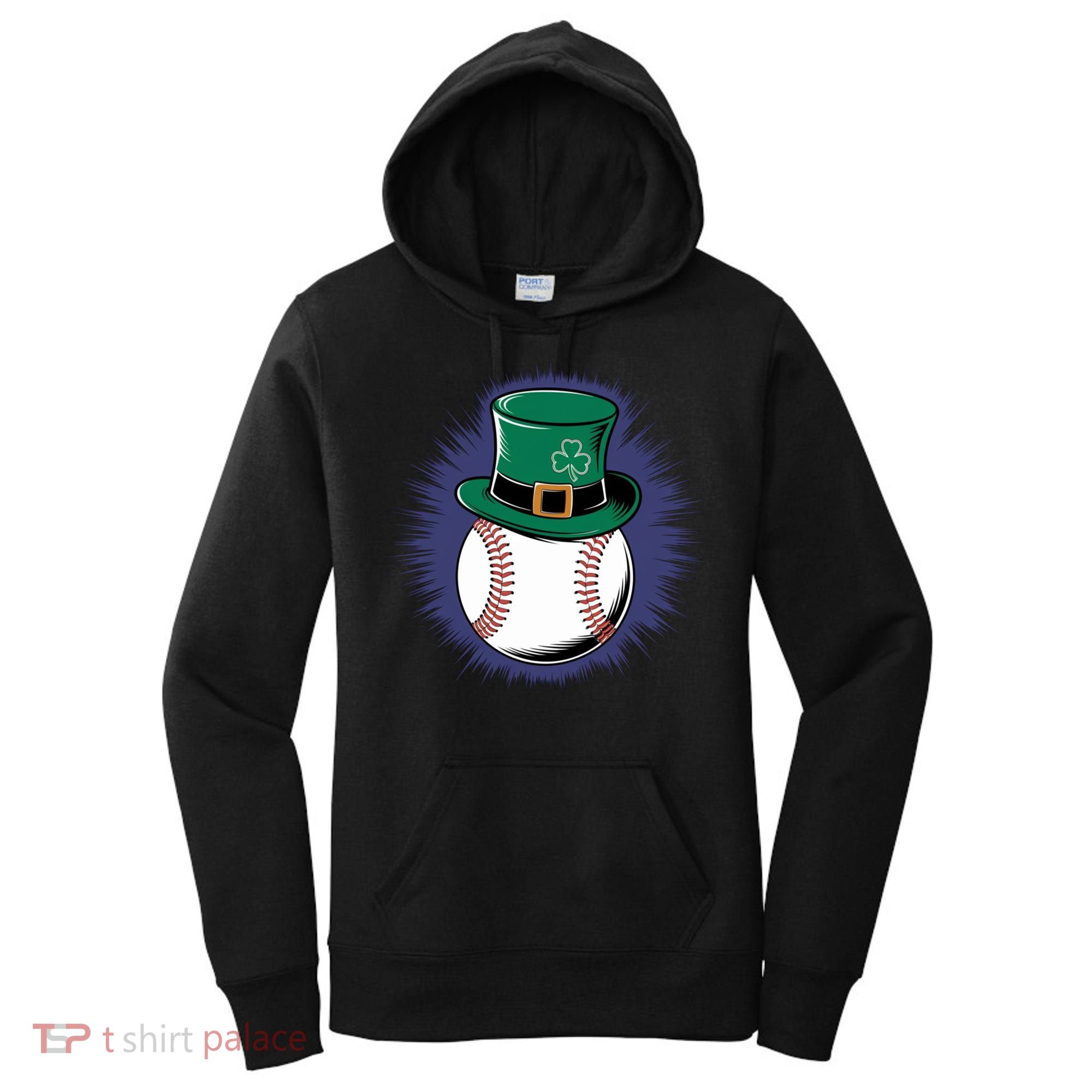 Leprechaun Baseball Hat St PatrickS Day Sports Fans Gift Women's Hoodie
