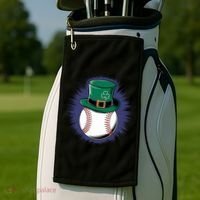 Leprechaun Baseball Hat St PatrickS Day Sports Fans Gift Golf Towel thumb 2