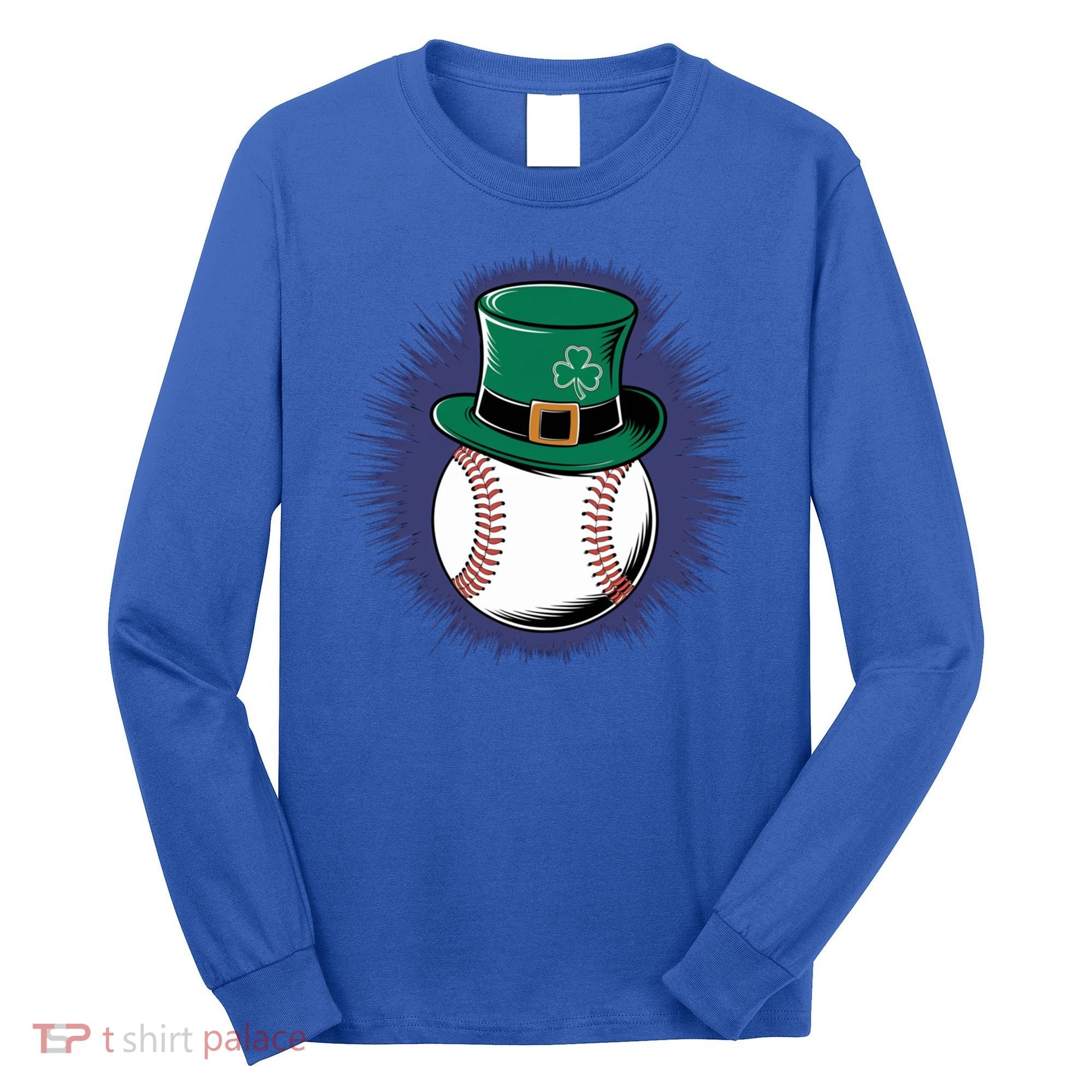 Leprechaun Baseball Hat St PatrickS Day Sports Fans Gift Long Sleeve Shirt