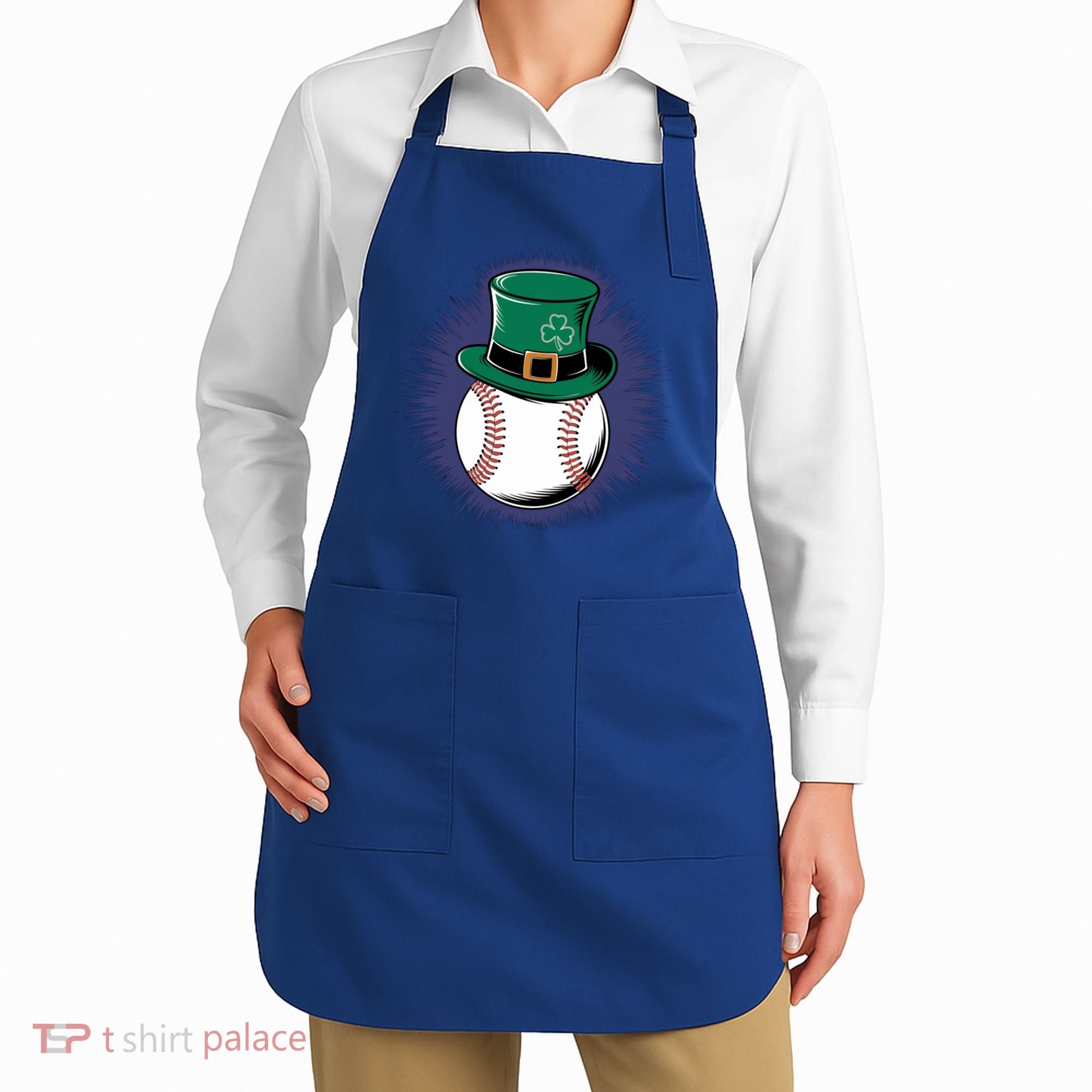 Leprechaun Baseball Hat St PatrickS Day Sports Fans Gift Apron
