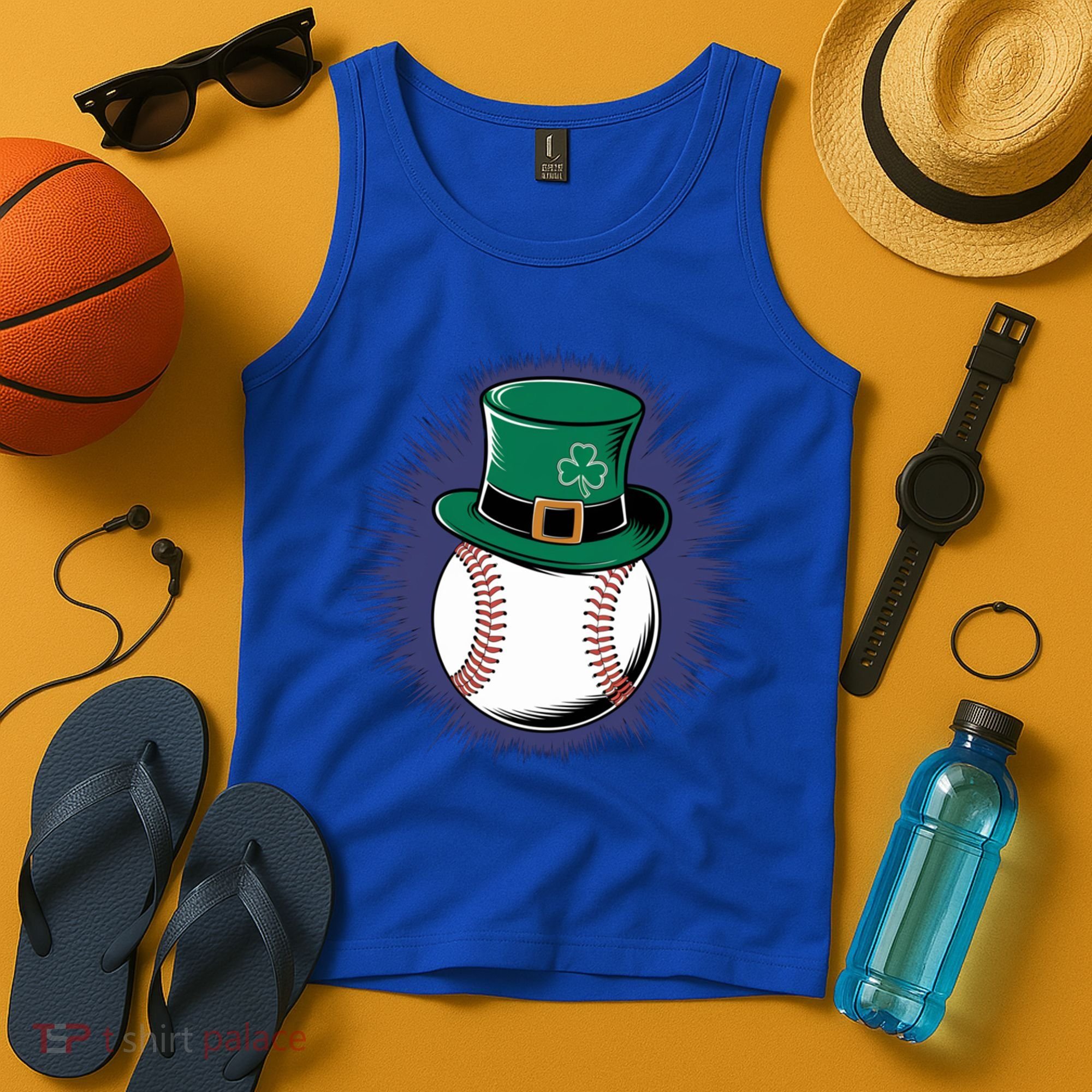 Leprechaun Baseball Hat St PatrickS Day Sports Fans Gift Tank Top