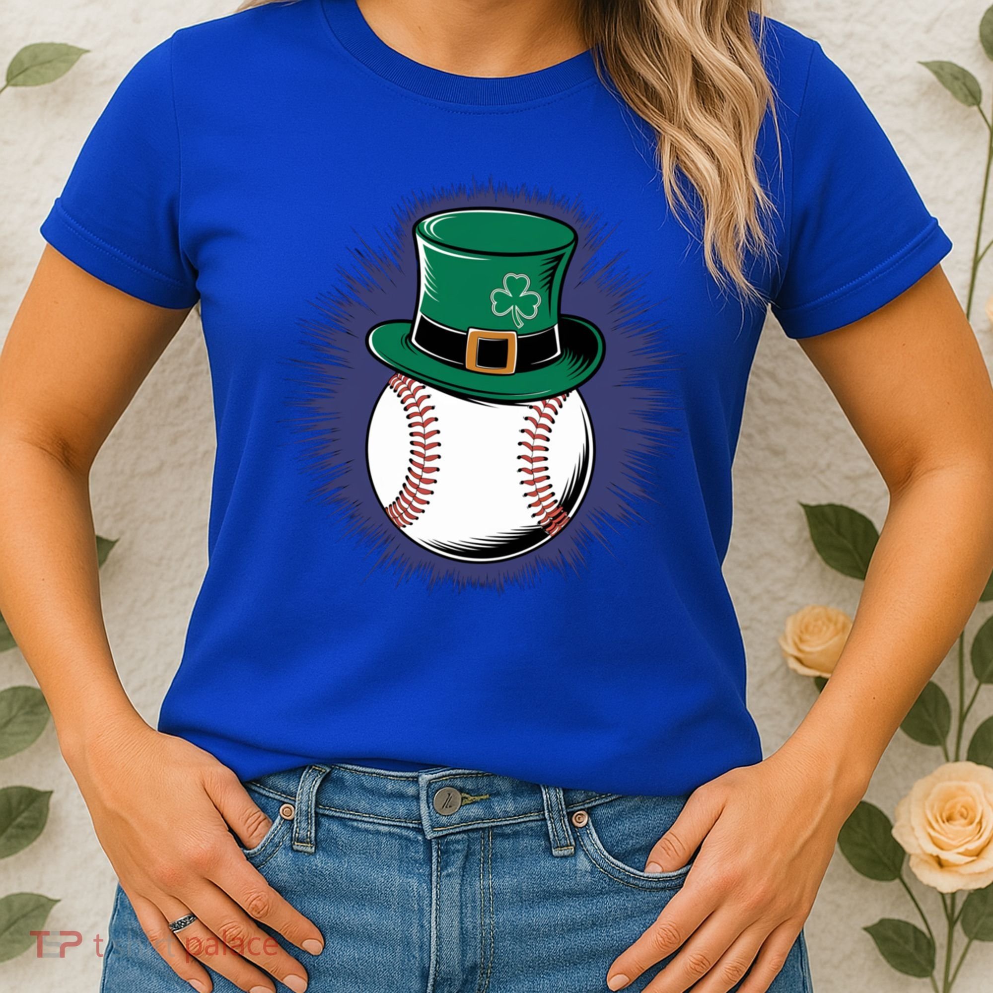 Leprechaun Baseball Hat St PatrickS Day Sports Fans Gift Women's T-Shirt