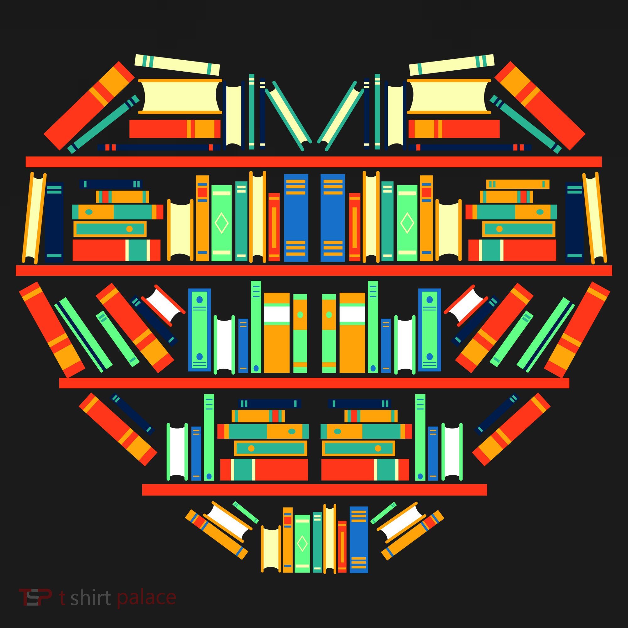 Love Books Heart Doggie Tank