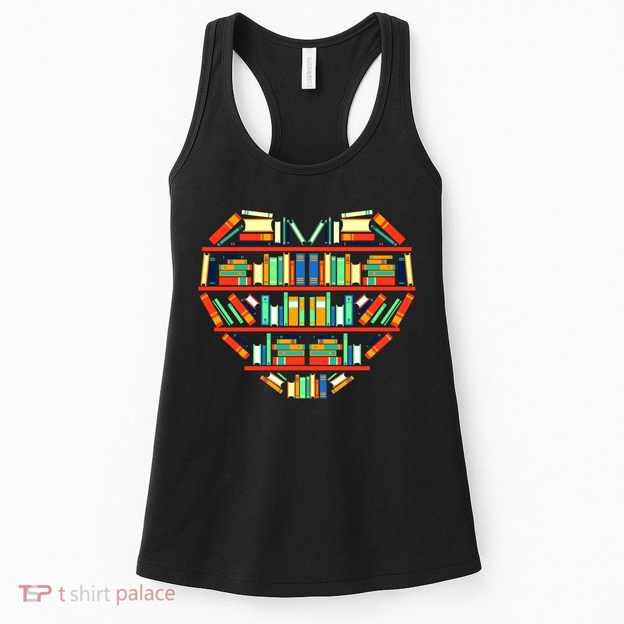 Love Books Heart Women's Tank Top