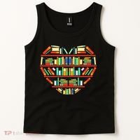 Love Books Heart Tank Top thumb 2