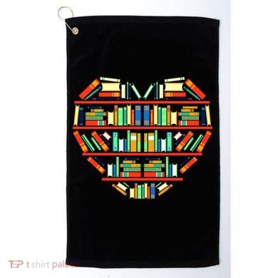 Love Books Heart Golf Towel