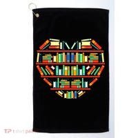 Love Books Heart Golf Towel thumb 0