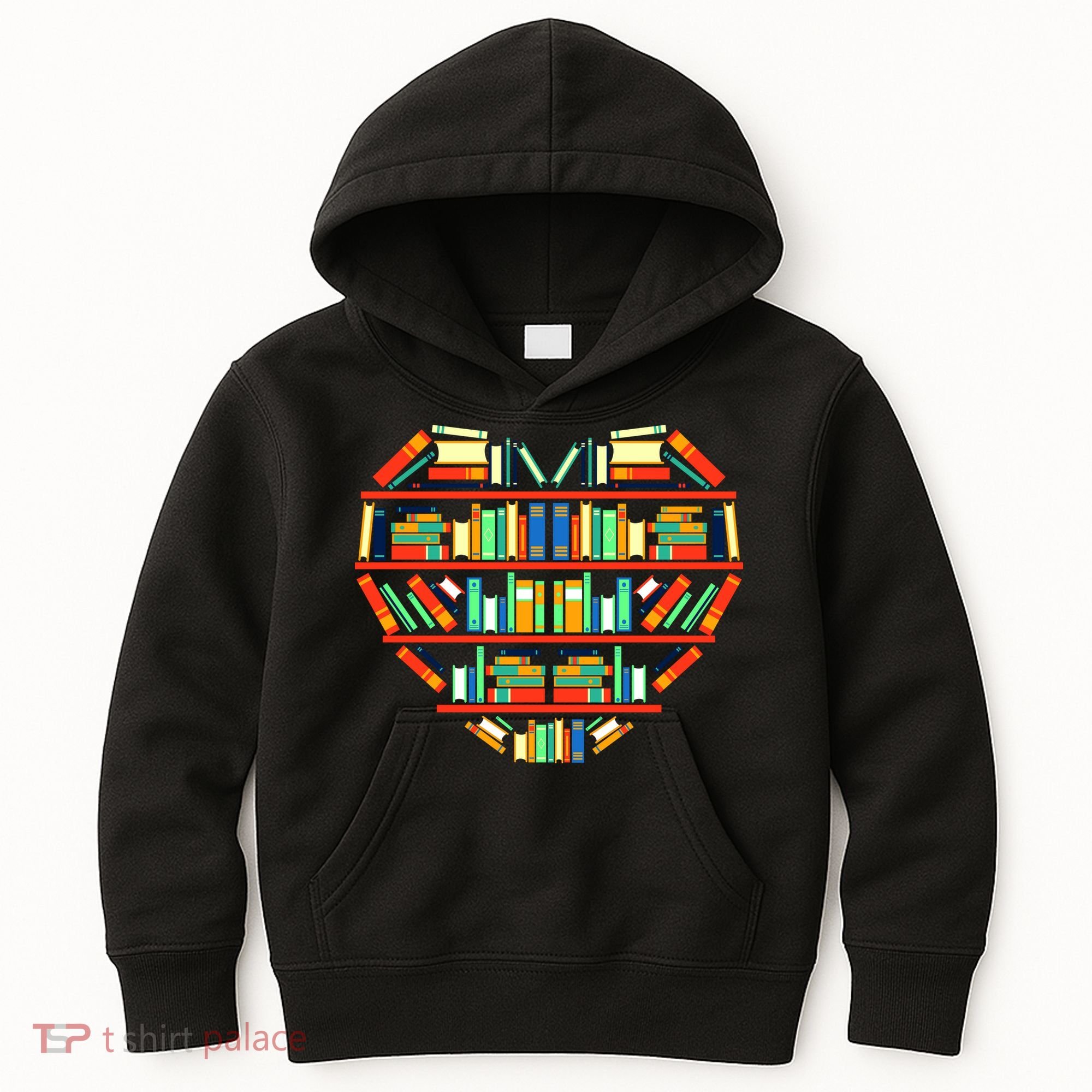 Love Books Heart Kids Hoodie